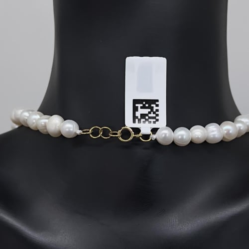 عقد تصميم الألماس واللؤلؤ الفاخر