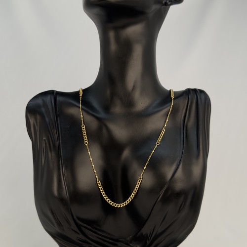 سبحة ذهب عيار18 وزن 7.24g الطول 80cm