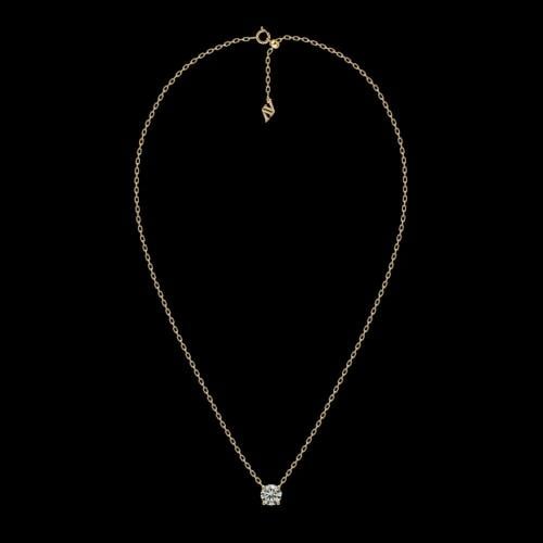 عقد السوليتير - الماس مخبري