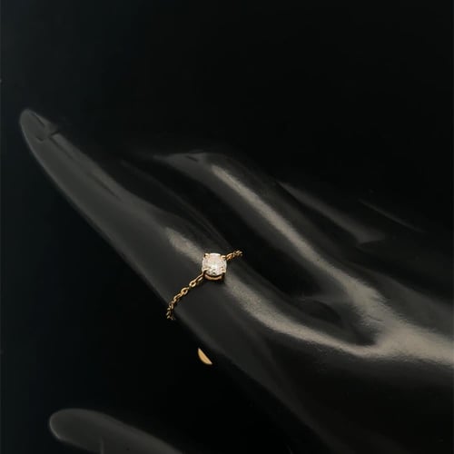 خاتم سولتير - ذهب