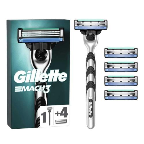 ماكينة حلاقة مع 4 شفرات للرجال ماك 3 من جيليت