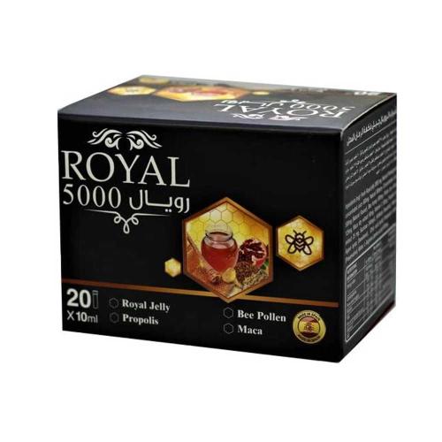رويال 5000 مجموعة عبوة عسل , الحجم 10 ملليلتر , حز...