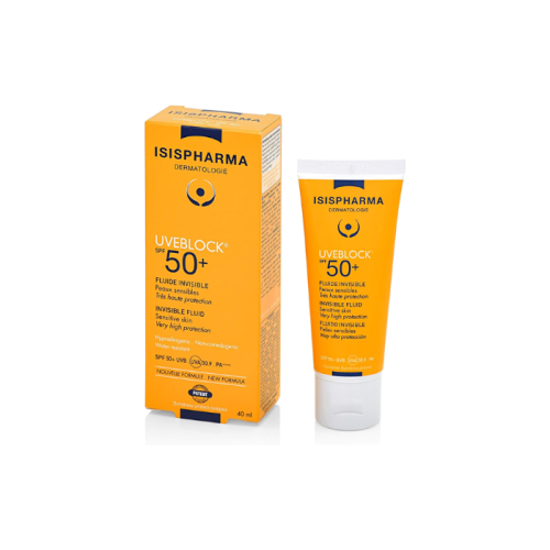 واقي شمس إيزيس فارما يوفيبلوك الشفاف SPF50 40 مل