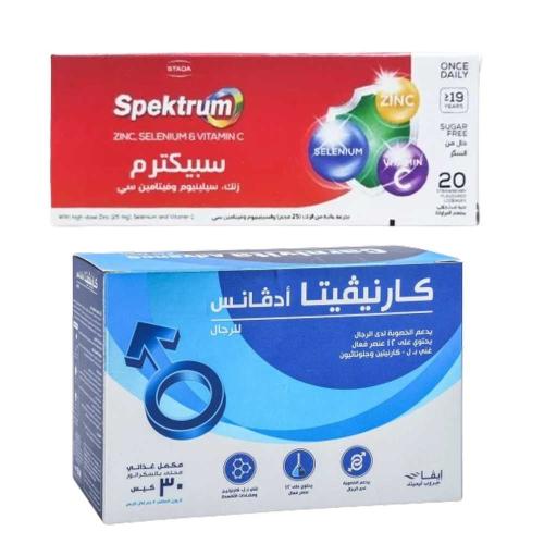 مجموعة دعم الخصوبة وزيادة عدد الحيوانات المنوية وا...