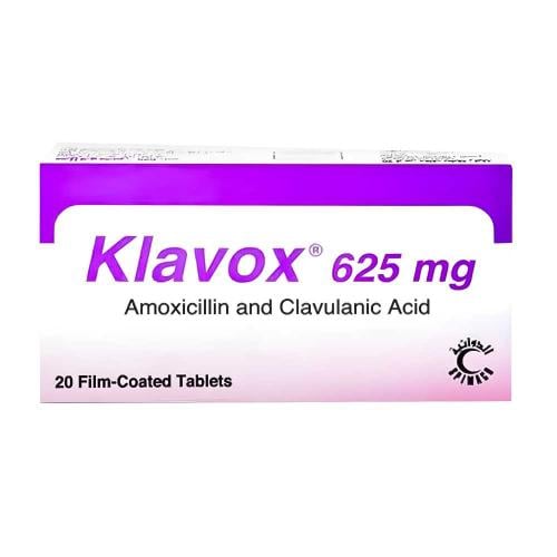 كلافوكس 625 مجم م مضاد حيوي 20 قرص