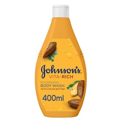 جونسون غسول الجسم المغذي بزبدة الكاكاو، 400 مل