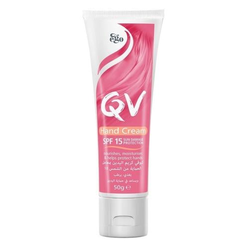 كريم يدين QV المرطب بحماية SPF15 50 جم