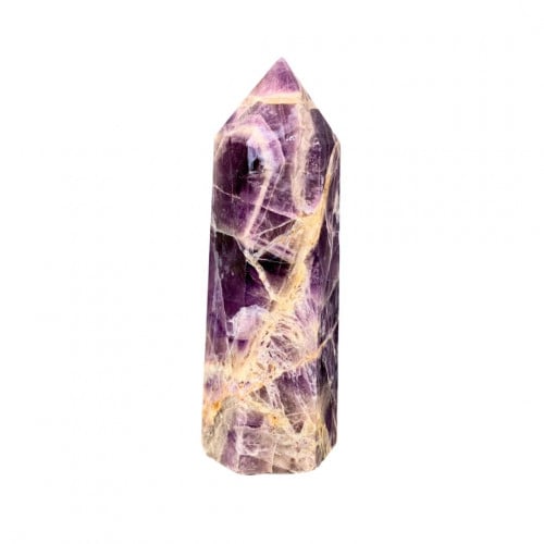 Small purple fluorite wire sculpture