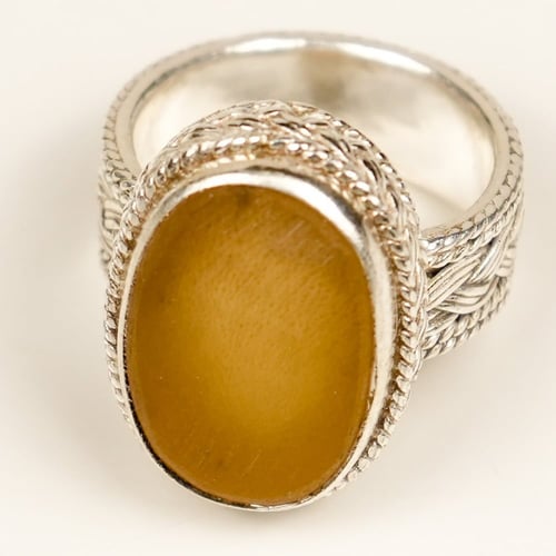 خاتم زراف فضة