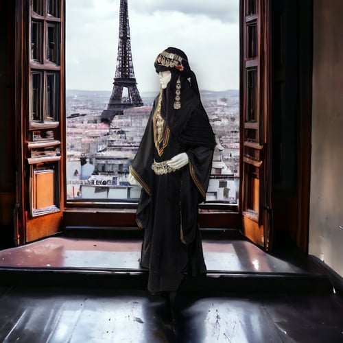 ثوب مكمم سيدات مقاس من 50 - 60