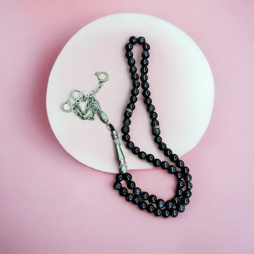 مسبحه حجر كريم مصنوع يدويا (صنع بحب )