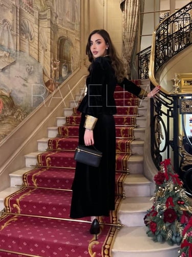 طقم مخملي قولد