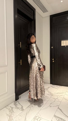 فستان سيلفر ترتر