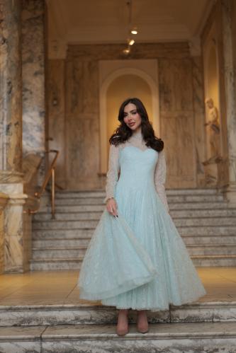 فستان لوسين سماوي