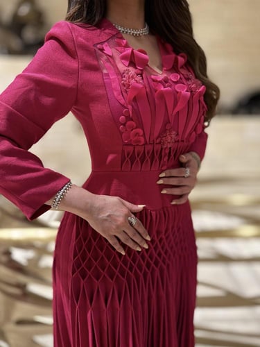 فستان شارم فوشيا