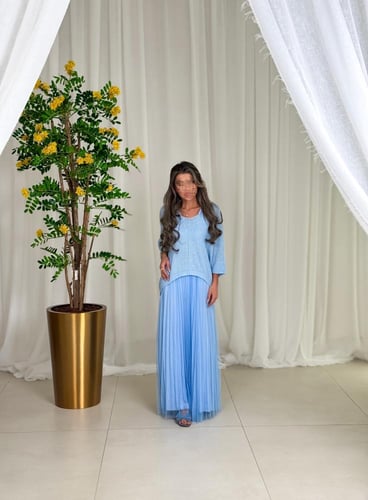 فستان شيك سماوي