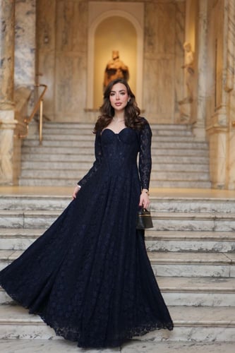 فستان سيرين كحلي