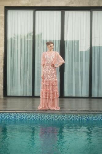 فستان بيلامور وردي