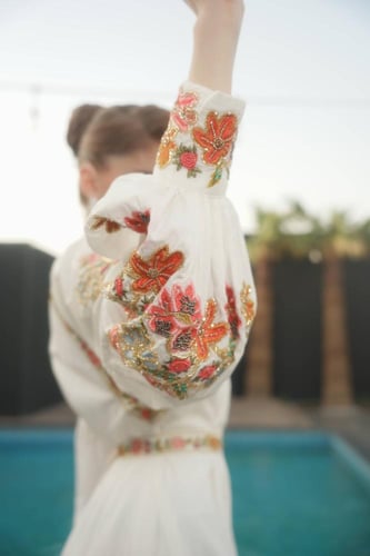 فستان بيلسان ابيض