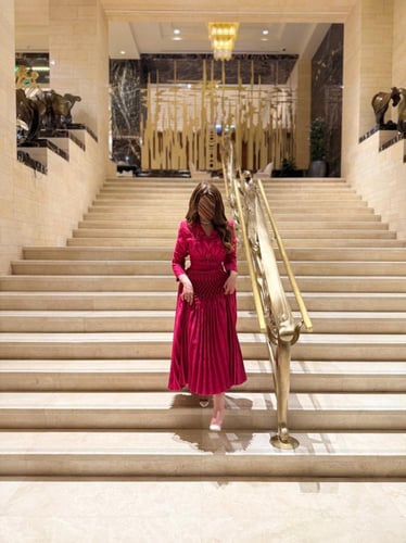 فستان شارم فوشيا