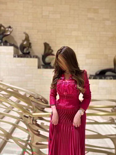 فستان شارم فوشيا