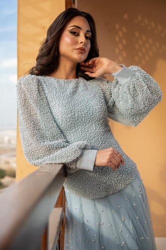 فستان بيرلا سماوي