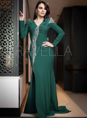 فستان غرين ديفا اخضر غامق