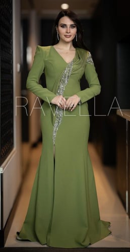 فستان غرين ديفا اخضر فاتح