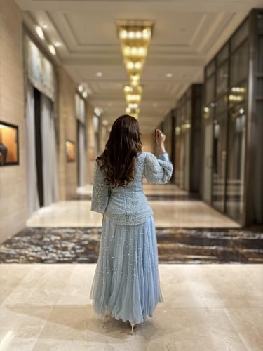 فستان بيرلا سماوي