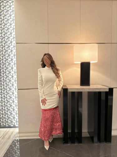 فستان سَدَن وردي