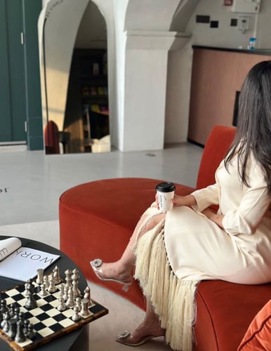 فستان صيفي كريب و هدب