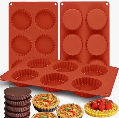 قالب سيليكون للتارت مشرشر 6ف