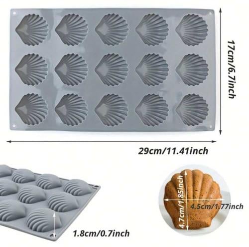 قالب سيليكون صدف 15 تجويف