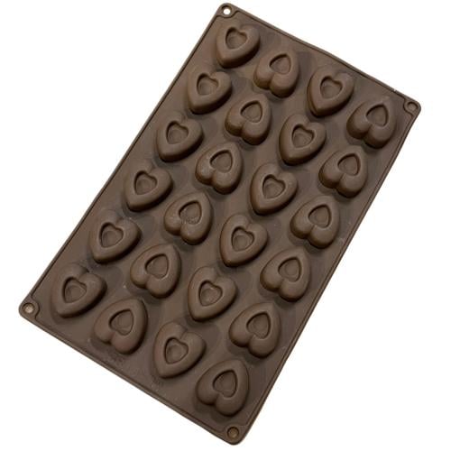 قالب سيليكون قلوب 24حبة