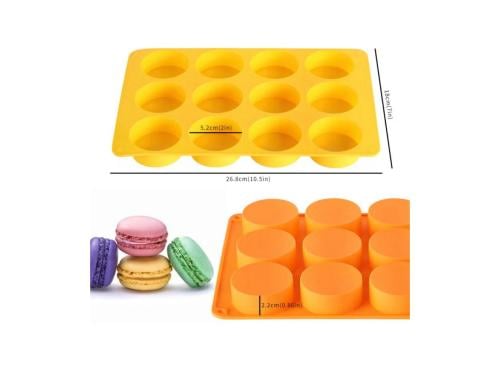 قالب سيليكون دائري 12 تجويف