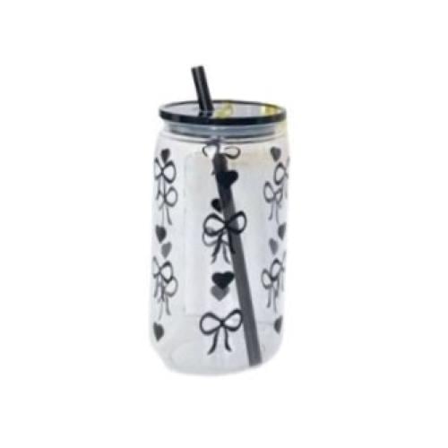 كوب بلاستيك مغ مزاز اسود