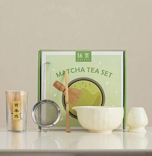 ادوات ماتشا 5 قطع ابيض