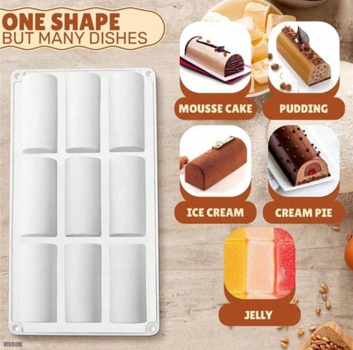 قالب سيليكون نصف اسطواني 6ف