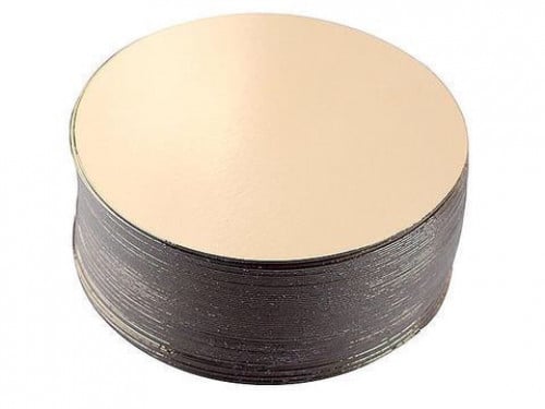 قاعدة كيك وجهين ذهبي واسود 24سم عدد9حبات