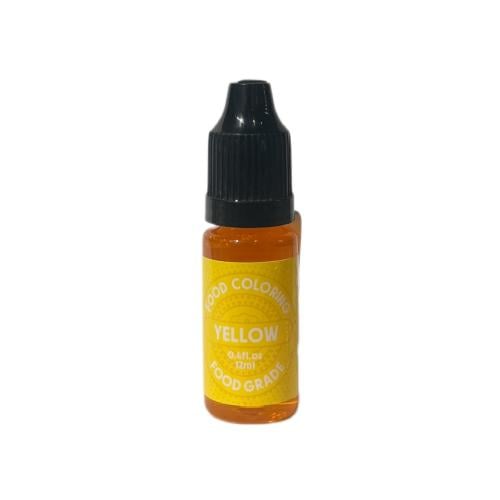 لون غذائي سائل 12مل اصفر