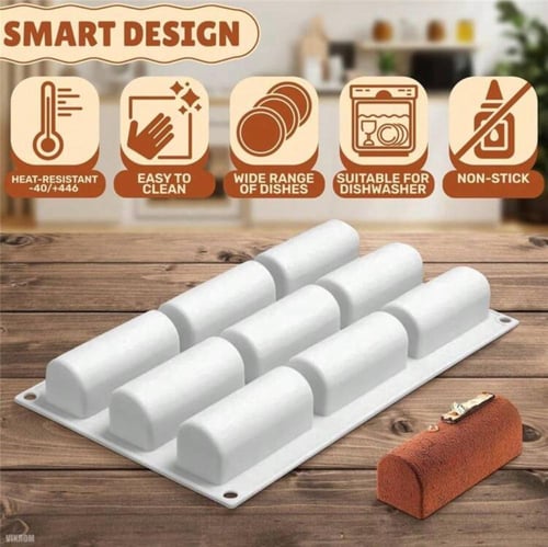 قالب سيليكون نصف اسطواني 6ف