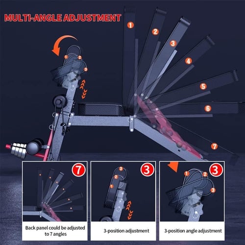 مقعد تمارين متعدد الاستخدامات قابل للطي