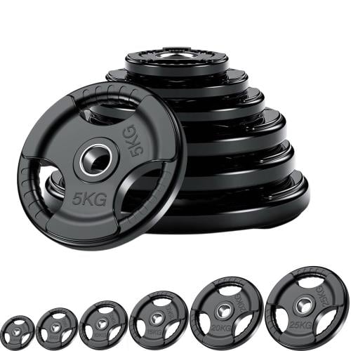 طارات اولمبي مجموعة اثقال مطاطية ( اوزان اولمبية )...