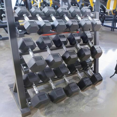 طقم أثقال 16 دمبل سداسي + حامل دمبل