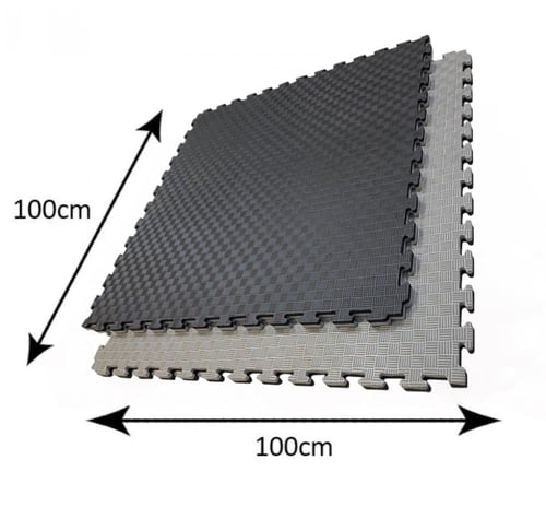 ارضيات نادي فوم اسفنجية رمادي و اسود سماكة 2.5سم (...