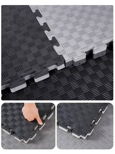 ارضيات نادي فوم اسفنجية رمادي و اسود سماكة 2.5سم (...