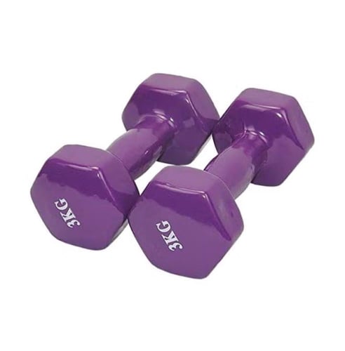 طقم دمبل فينيل 12 قطعة (من 1kg الى 6kg)