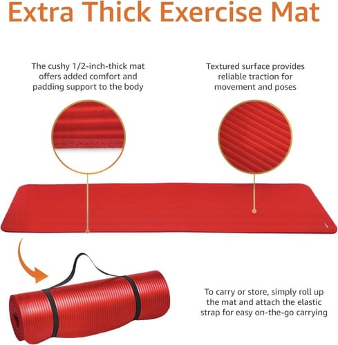 سجادة يوغا (أحمر)