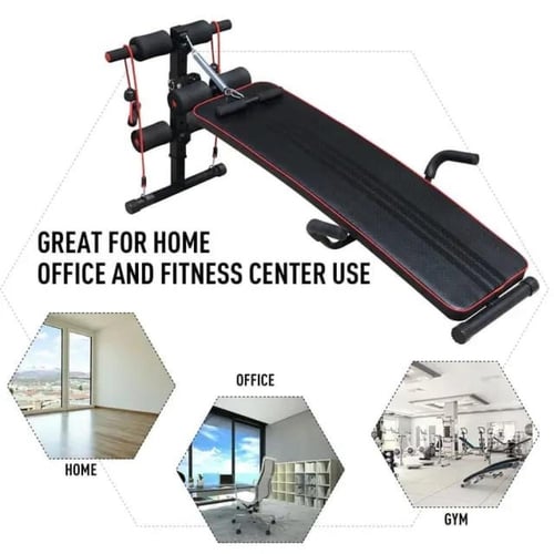 مقعد تمارين بطن مع حبال مقاومة