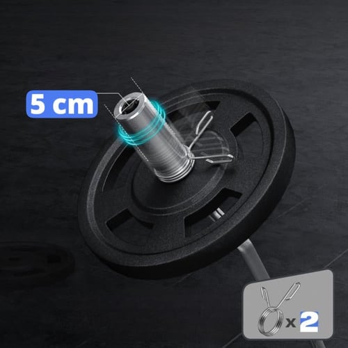 بار اولمبي متعرج 120سم 7كيلو